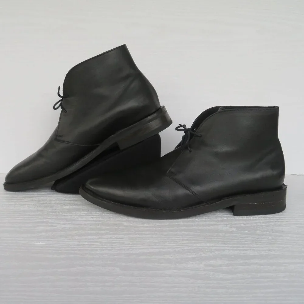 Thursday Boot Scout Chukka Boots Men's Sz 12 Black Leather Ankle Classic Dapper - Picture 2 of 16